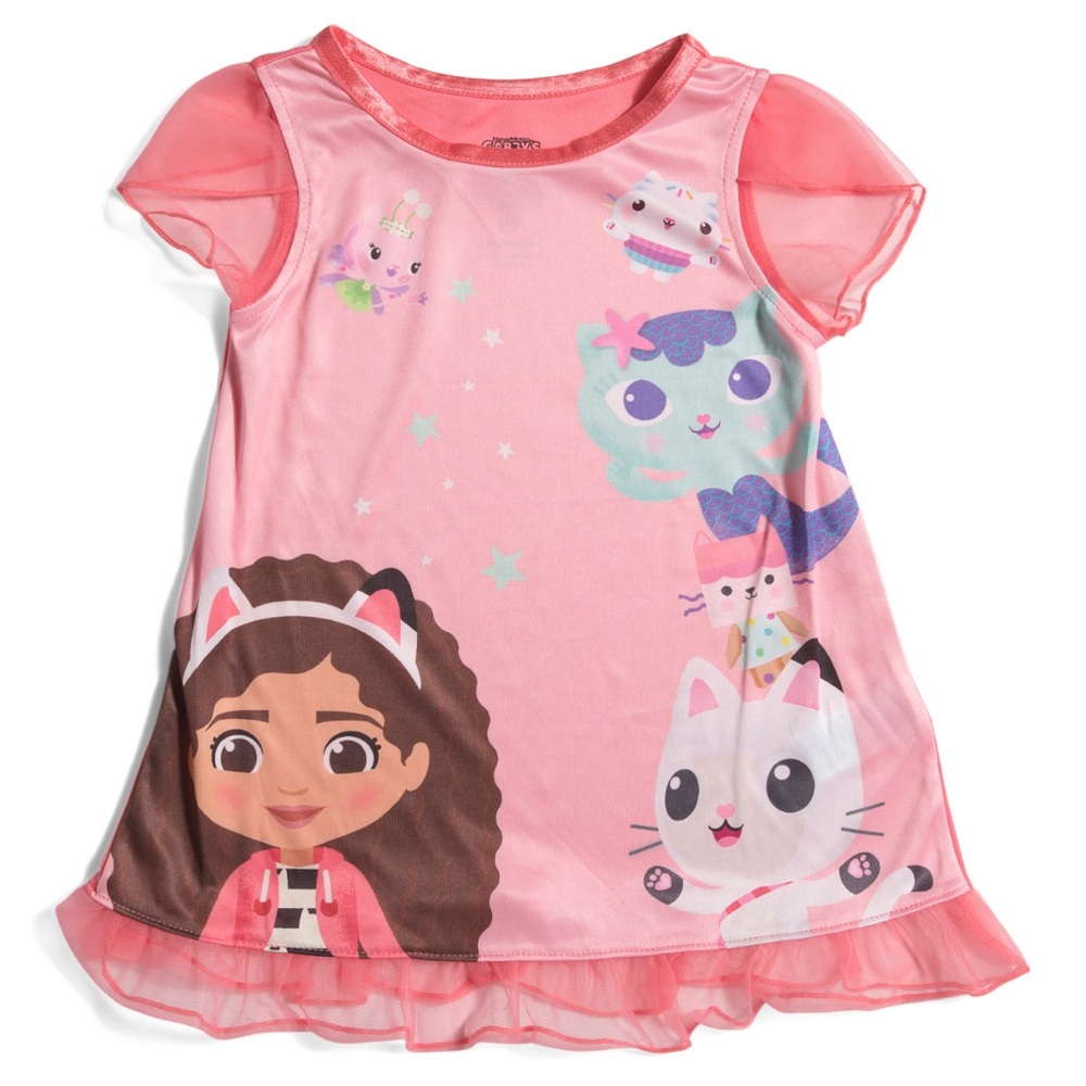 Toddler Girls Sleep Gown Gabby's Dollhouse Size 3T NWT